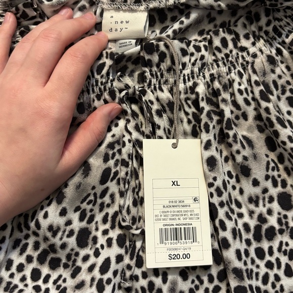 A New Day Leopard Printed Top Shirt Womens Size XL Extra Large New With Tag - Picture 3 of 4